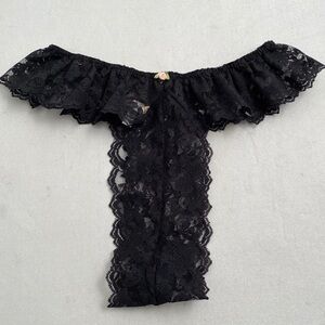Laura Adams Black lace panty M